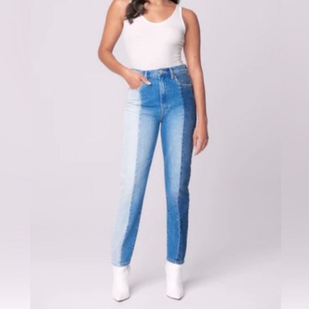 Kendall and Kylie Colorblock Denim Jeans Ultra Babe Skinny Size 13 31 NWT